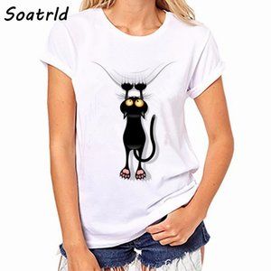 2021 New Summer  T Shirt Women Casual White Tops